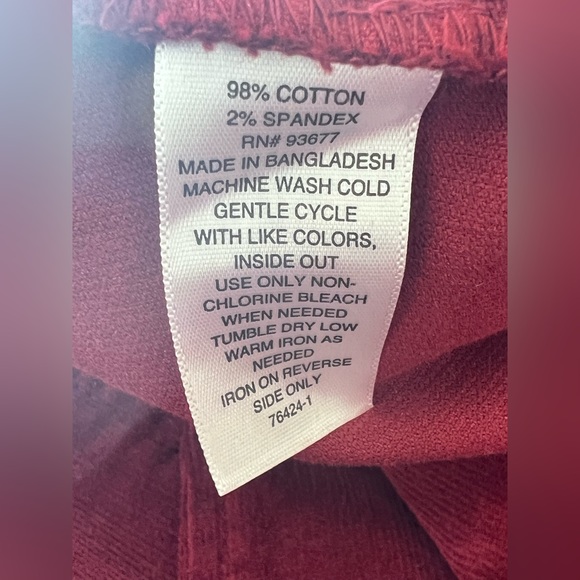 St. John’s Bay Red Corduroy Jacket. NWT - Picture 5 of 6